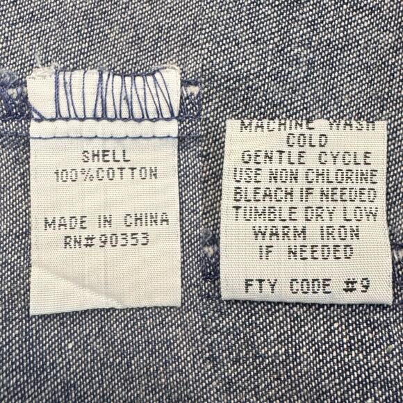 J. GEE Sleeveless Y2K Denim 1/4 Front Zipper w/ Pockets Plus Size, Women’s 2X - Picture 7 of 7